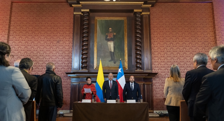 Conmemoración de la Cancillería colombiana de los 50 años del golpe de Estado en Chile.
