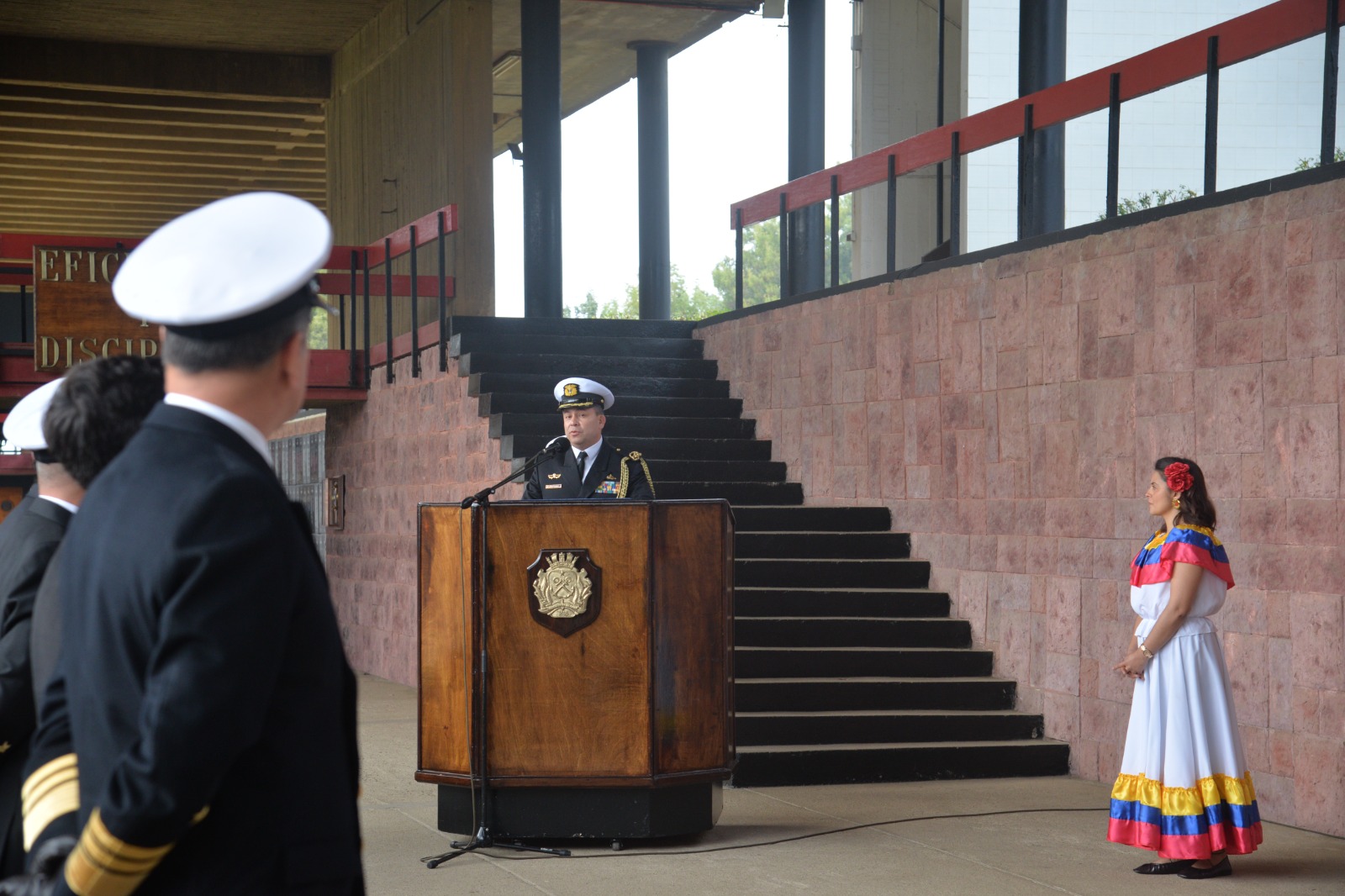 Conmemoración del 202° aniversario de la Armada Nacional de Colombia en la Escuela Naval “Arturo Prat” de Valparaíso