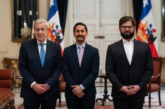 Entrega de Cartas Credenciales de Sebastian Guanumen como Embajador de Colombia ante la República de Chile