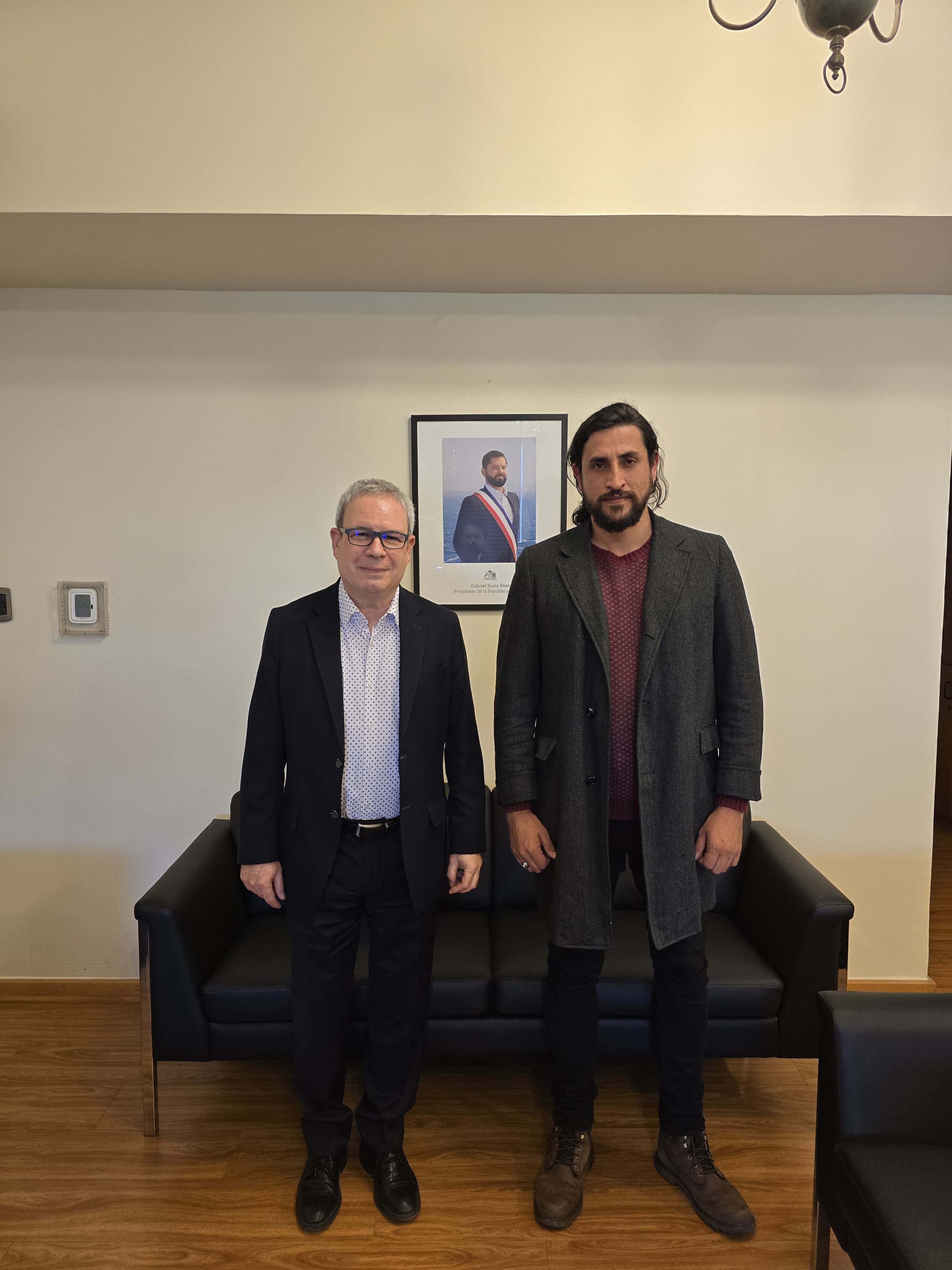 Enrique O’Farrill de AGCID en Chile y Viceministro Fabián Sánchez