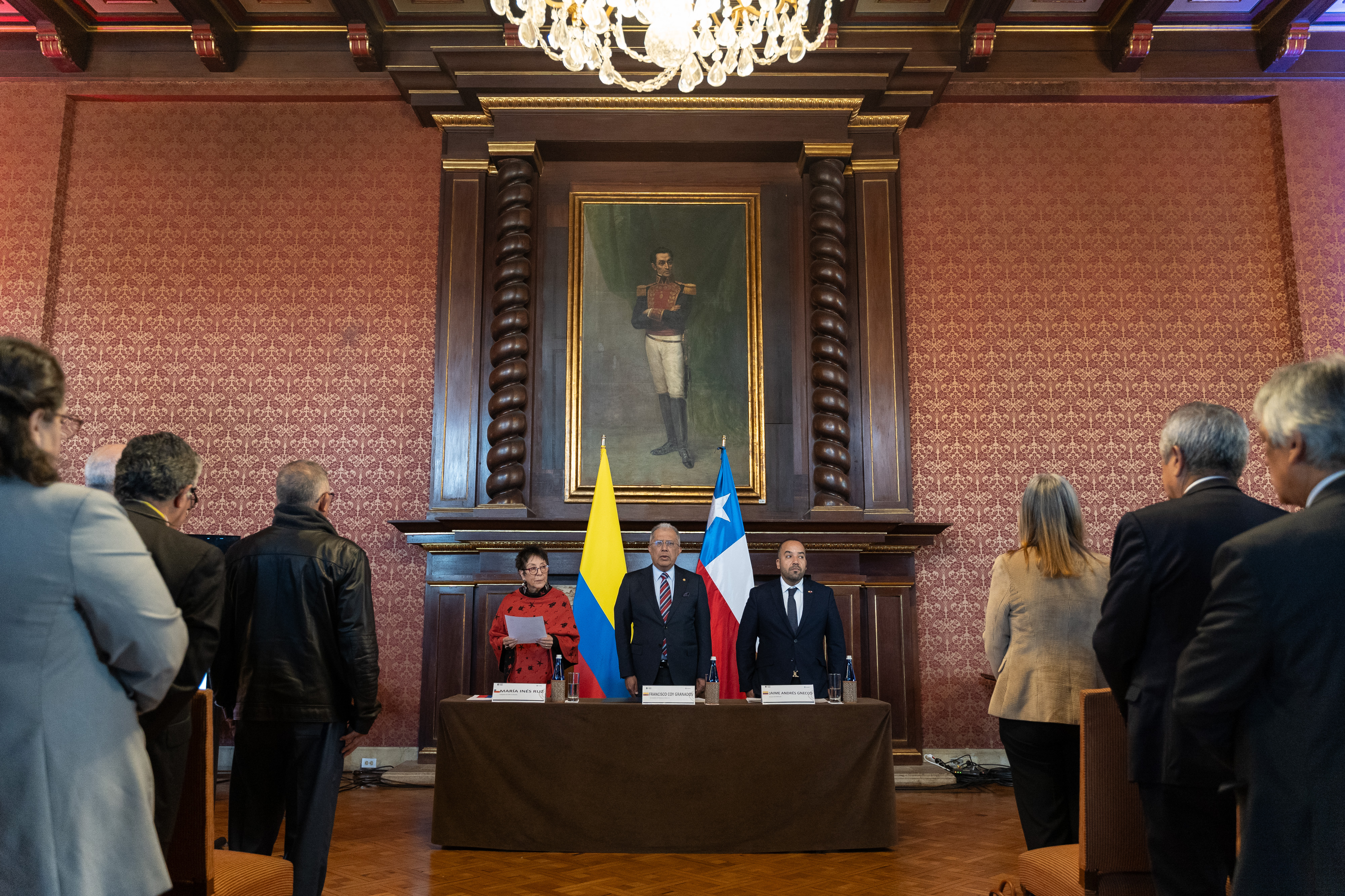 Conmemoración de la Cancillería colombiana de los 50 años del golpe de Estado en Chile.