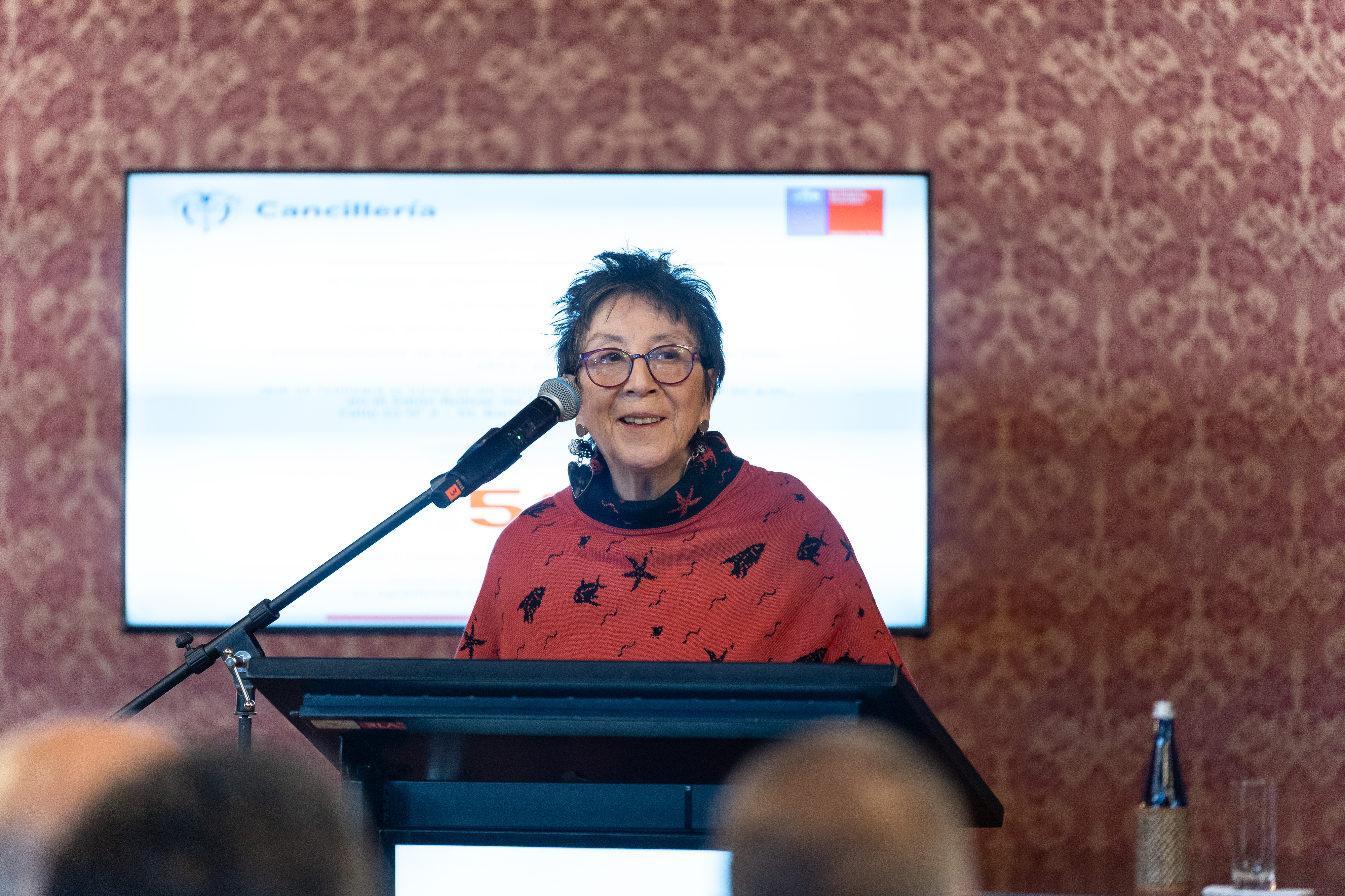 Conmemoración de la Cancillería colombiana de los 50 años del golpe de Estado en Chile.