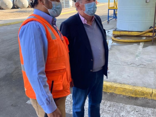 Embajador Guillermo Botero desarrolló agenda en Antofagasta que incluyó un recorrido a la Planta Desaladora y reuniones con autoridades