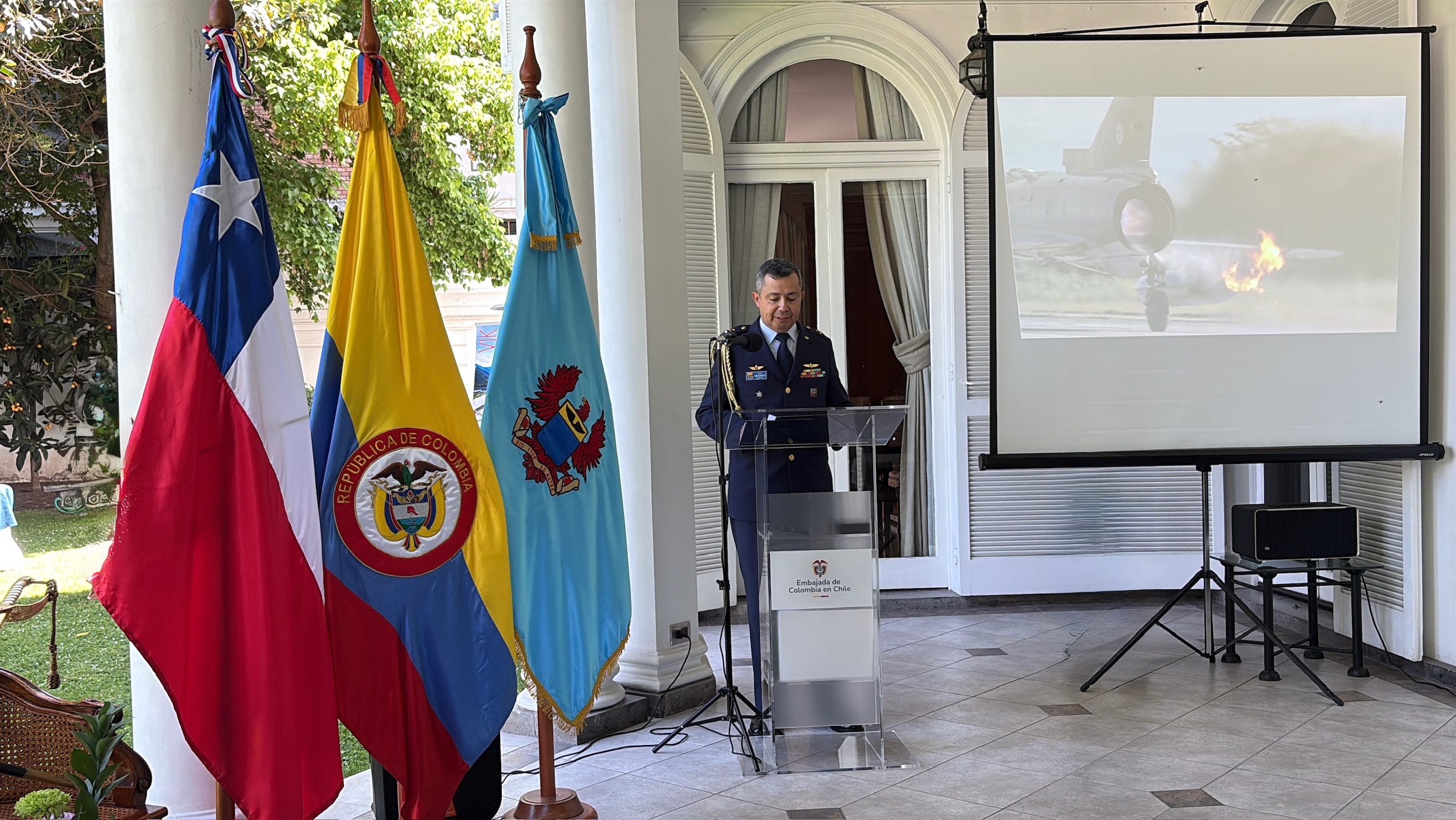 Conmemoración de los 106 años de la Fuerza Aeroespacial Colombiana en Chile