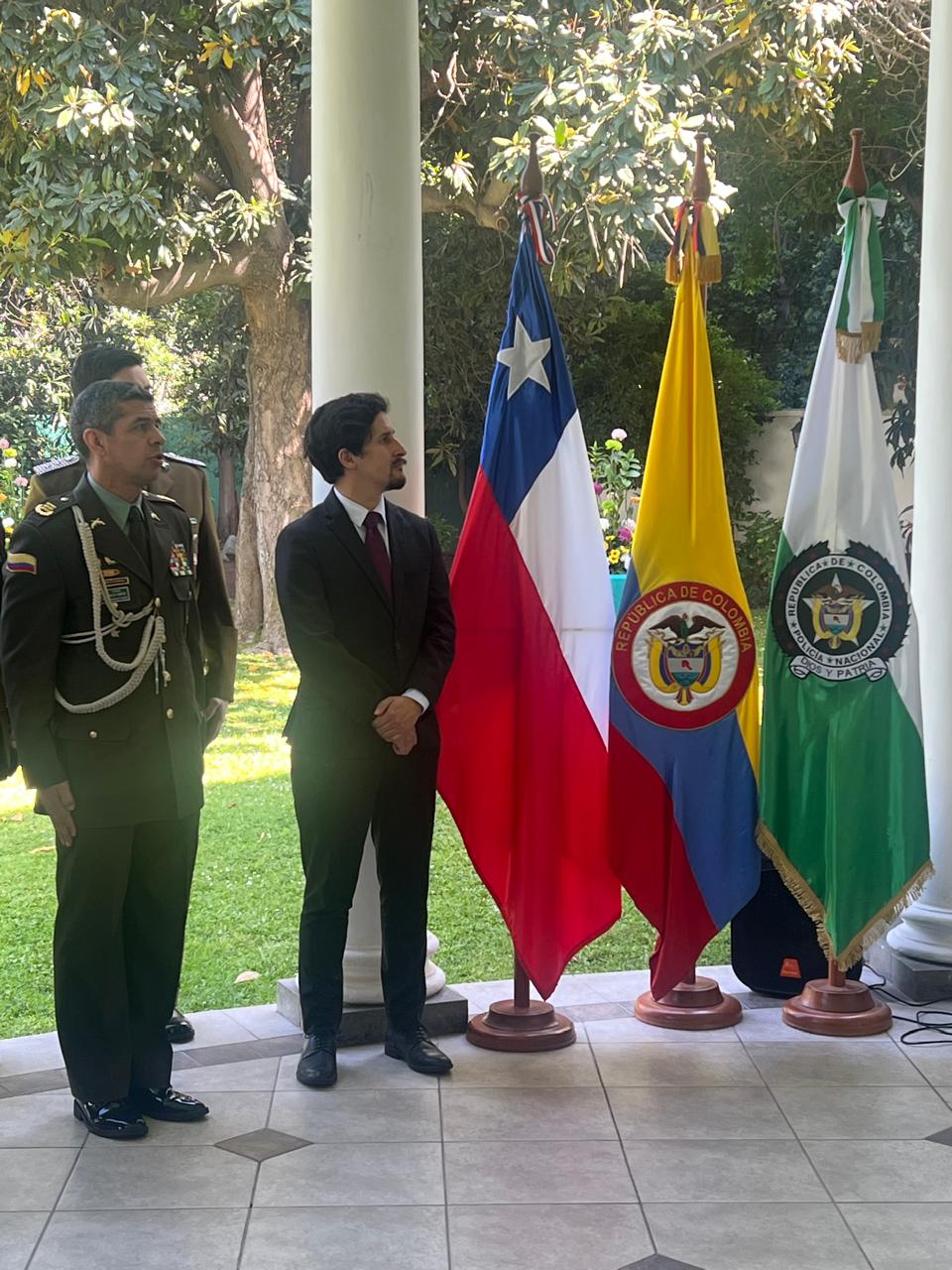 Embajada de Colombia en Chile conmemora los 134 años de la Policía Nacional de Colombia