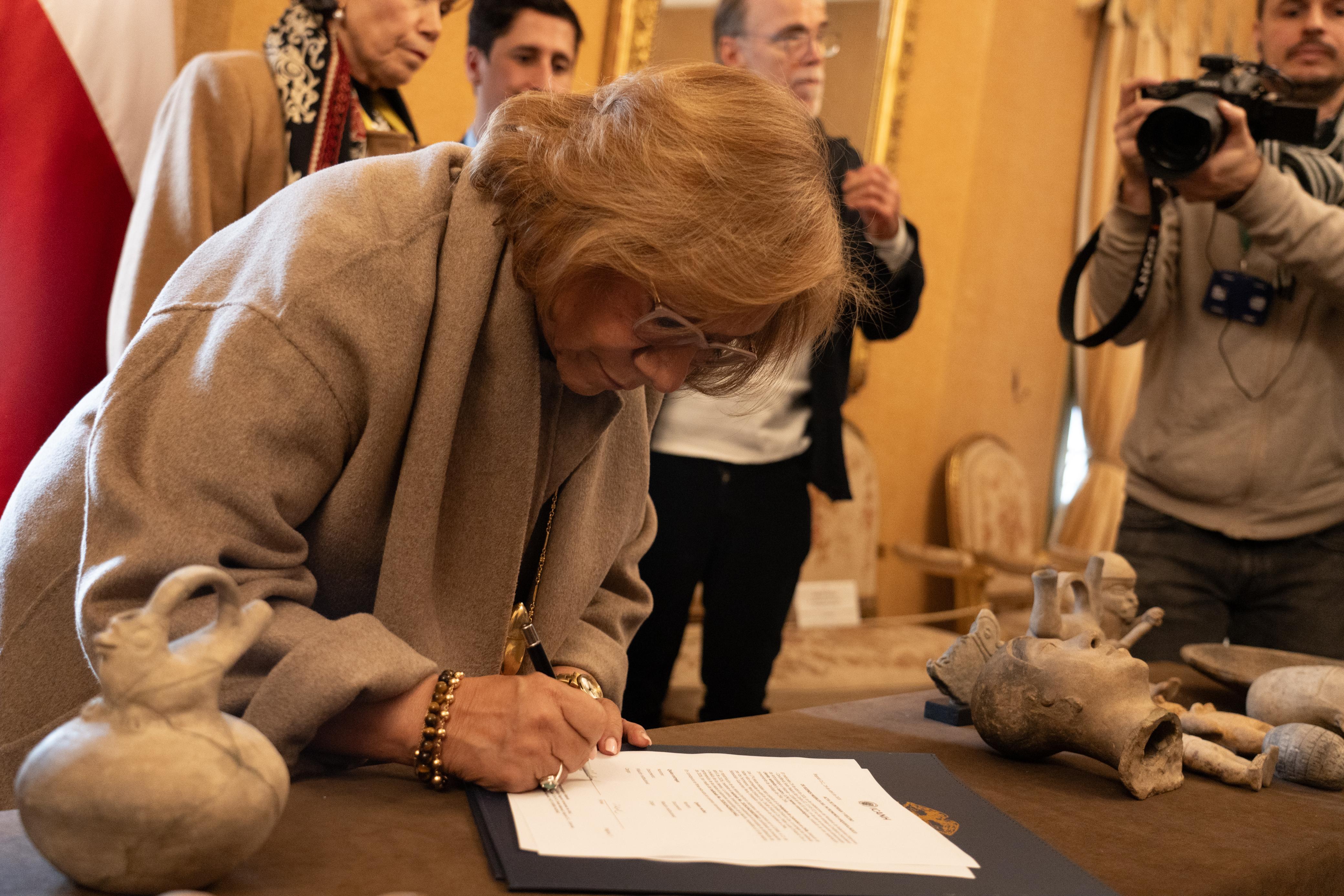 Repatriación de piezas arqueológicas