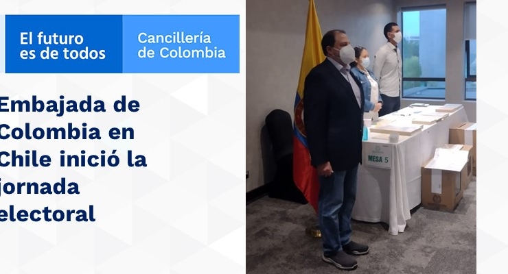 Embajada de Colombia en Chile inició la jornada electoral en 2022