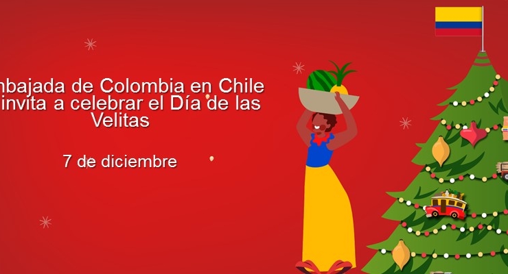 Embajada de Colombia en Chile lo invita a celebrar el Día de las Velitas el 7 de diciembre